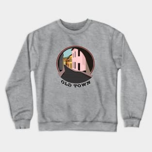 Calle ciudad vieja Crewneck Sweatshirt